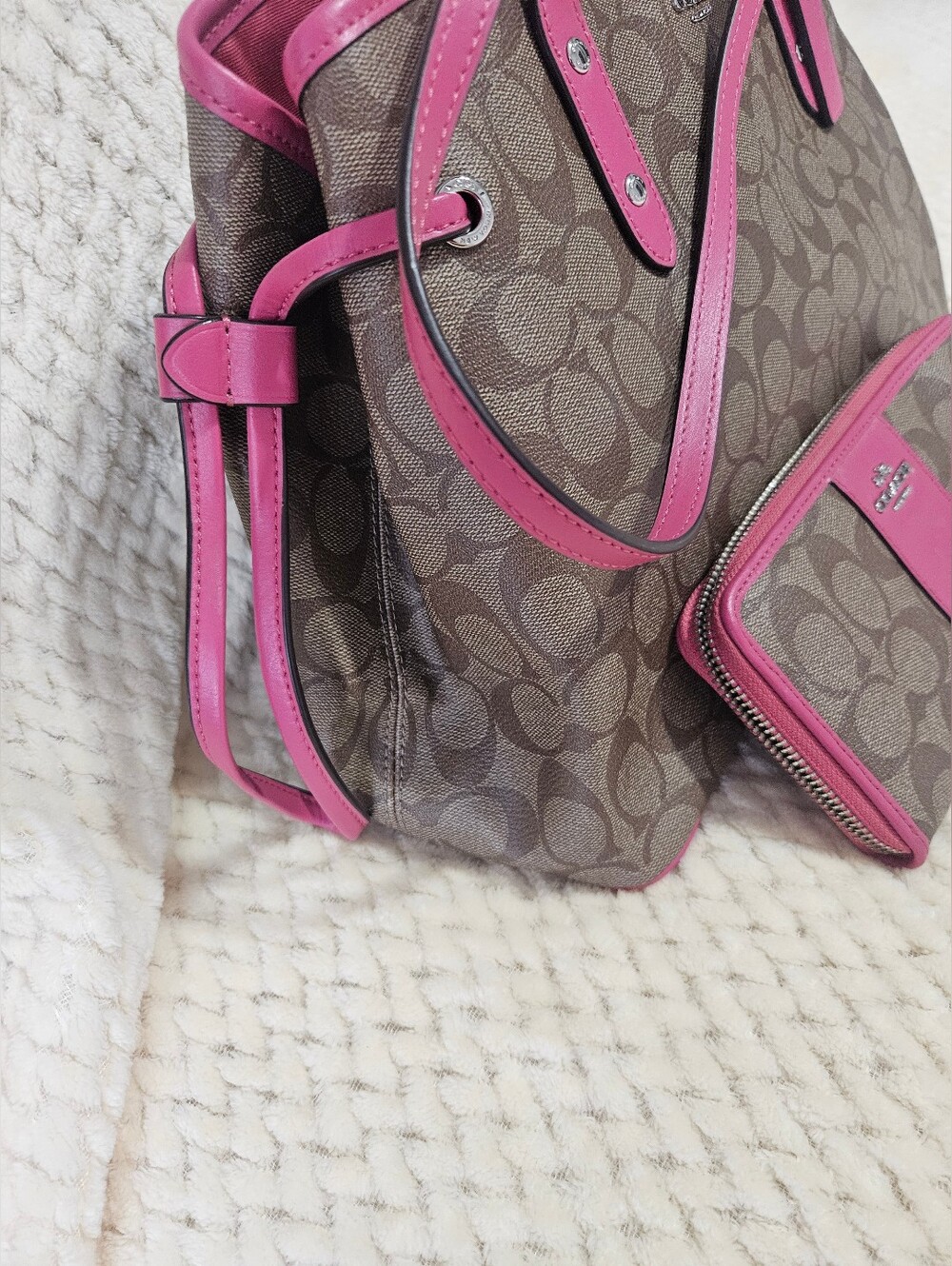 Coach Brown Signature Shoulder Bag  and Wallet - Picture 2 of 12